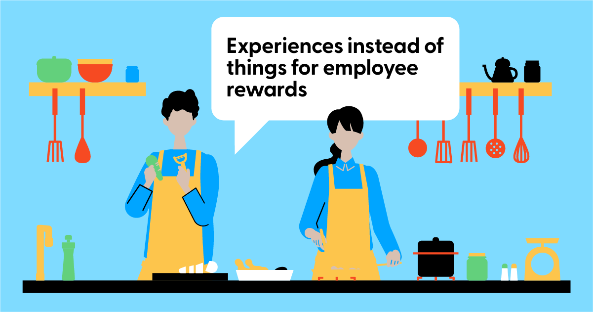 Experiences instead of things for employee rewards